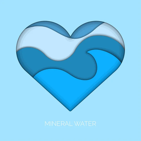 Mineraalwater poster — Stockvector