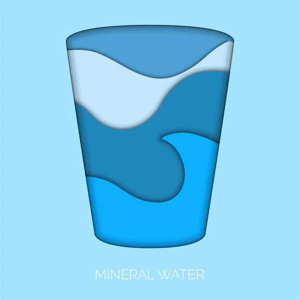 Poster acqua minerale — Vettoriale Stock