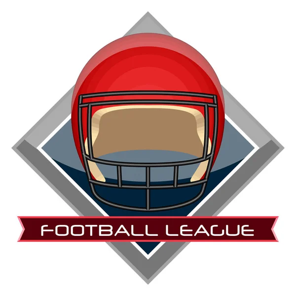 Emblema de fútbol aislado — Vector de stock