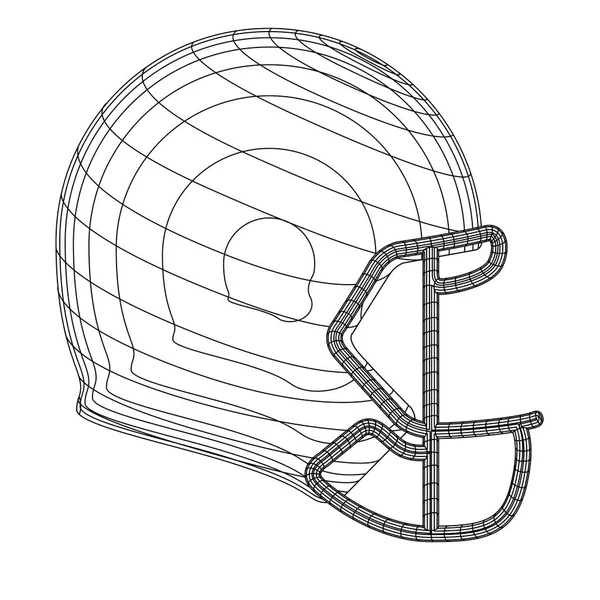 アメリカンフットボールヘルメット — ストックベクタ