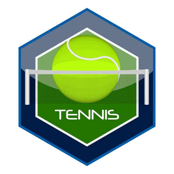 Isolated tennis emblem — Stock Vector