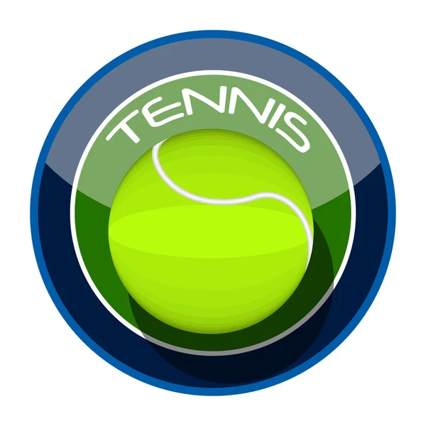 Vereinzeltes Tennis-Emblem — Stockvektor