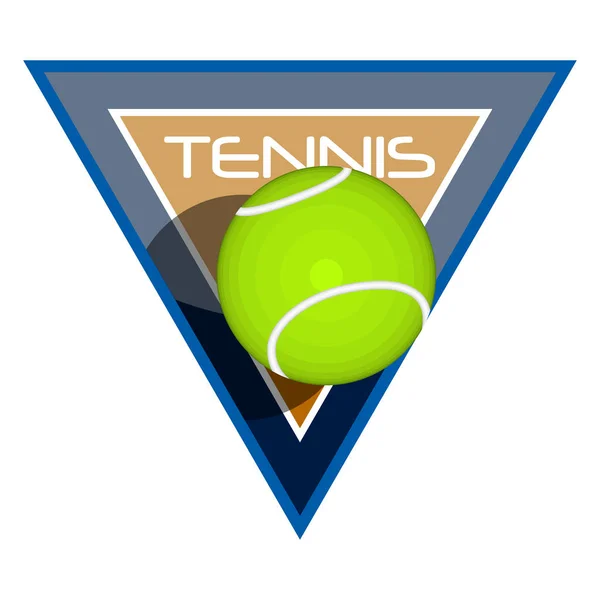 Vereinzeltes Tennis-Emblem — Stockvektor