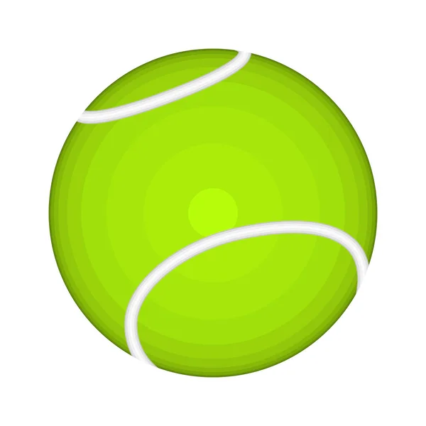 Imagem de bola de tênis isolada —  Vetores de Stock