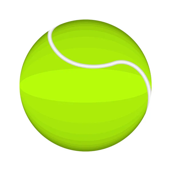 Imagen de pelota de tenis aislada — Archivo Imágenes Vectoriales