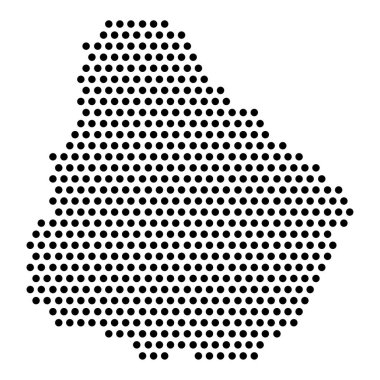 Uruguay izole noktalı siyasi harita