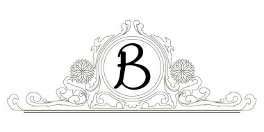 İzole çiçekler itipografi ile Arapça mehndi