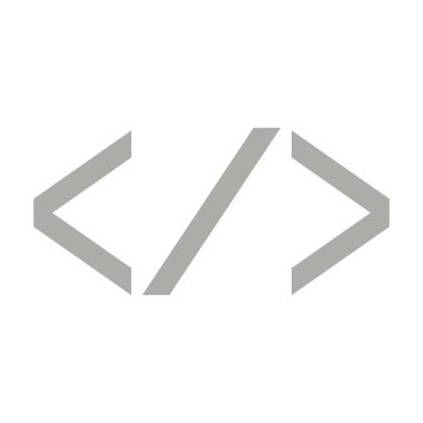 Bir kesik ile parantez çifti. Programlama kodu