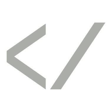 Eğik çizgi sembolü olan sol parantez. Programlama kodu