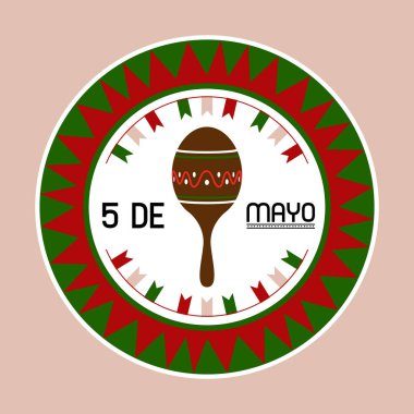 Bir maraca ile Cinco de mayo poster