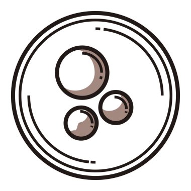 Saat camında laboratuvar numune simgesi