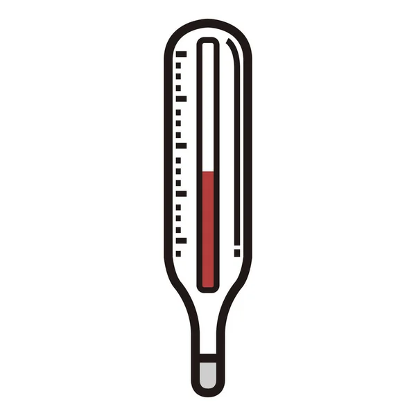 Geïsoleerd thermometer icoon op een witte achtergrond — Stockvector