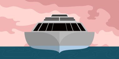 Bir manzara bir yat ön görünümü