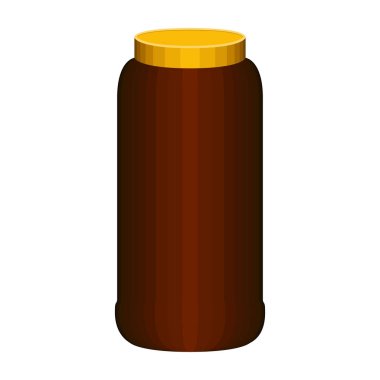 İzole hazır öğütülmüş kahve kavanozu görüntüsü