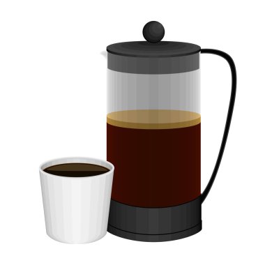 Bir kahve fincanı ile Fransız basın