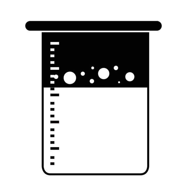 白色背景上的独立烧杯图标 — 图库矢量图片