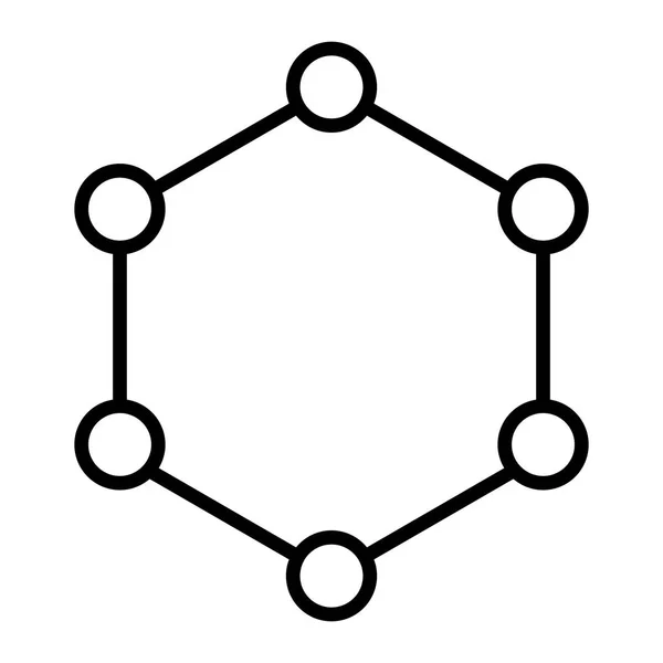 Modelo aislado de una estructura molecular — Archivo Imágenes Vectoriales