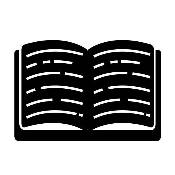 Icône de livre Islated sur un fond blanc — Image vectorielle