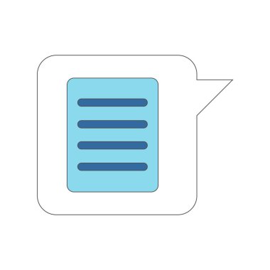 Kabarcıklı sohbette yalıtılmış kısa mesaj