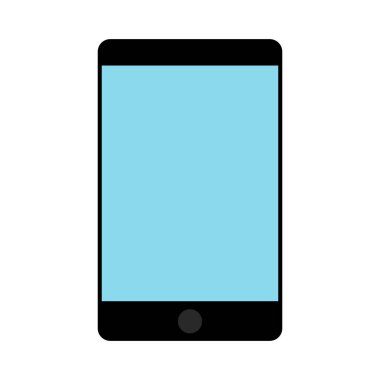 Beyaz arka planda izole edilmiş akıllı telefon