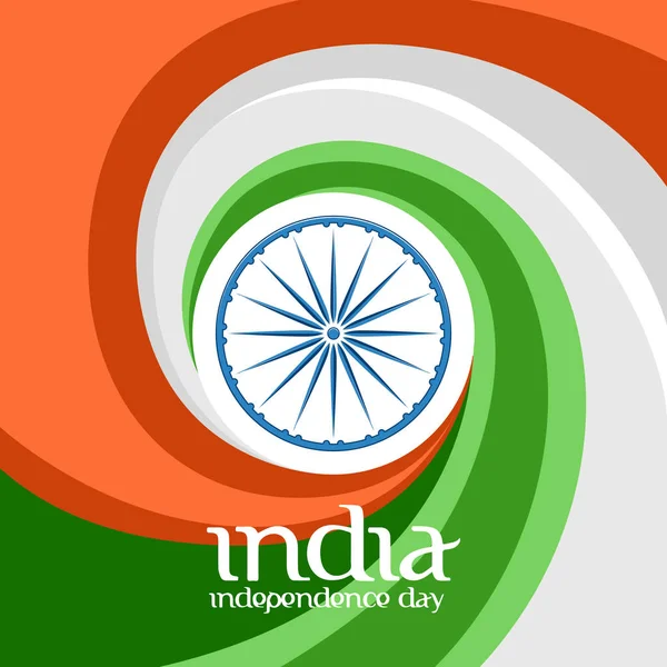 Póster para el día de la independencia india — Vector de stock