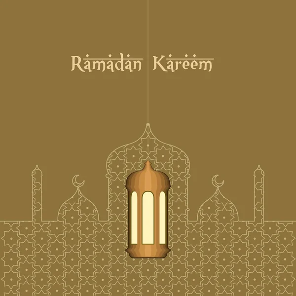 Cartel de Ramadam Kareem — Vector de stock