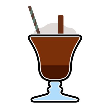 İzole frappe simgesi