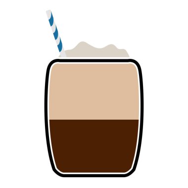 İzole frappe simgesi