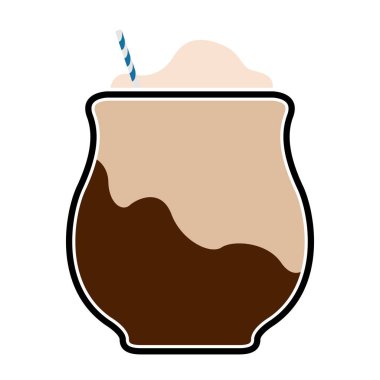 İzole frappe simgesi