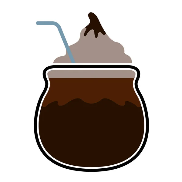 Pictograma frappe izolată — Vector de stoc