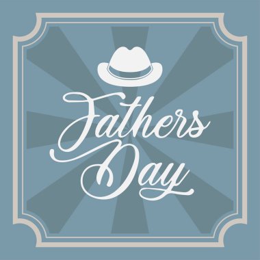 Mutlu babalar günü vintage hediye kartı