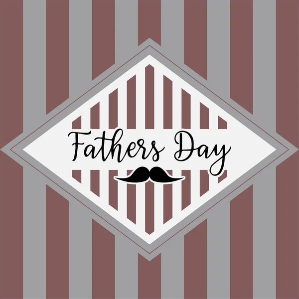 Happy father day vintage gift card — Stock Vector