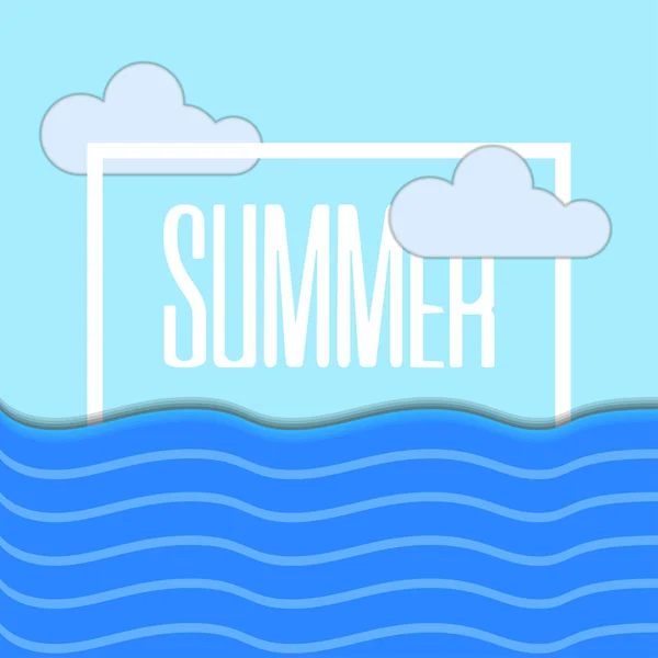 Gekleurde zomer poster — Stockvector