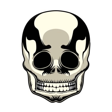 İzole kafatası dövmesi