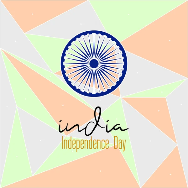 India giorno di indipendenza disegno grafico — Vettoriale Stock