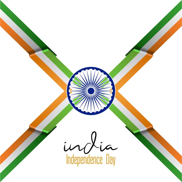 India independencia día diseño gráfico — Vector de stock