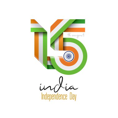 Hindistan bağımsızlık günü grafik tasarım