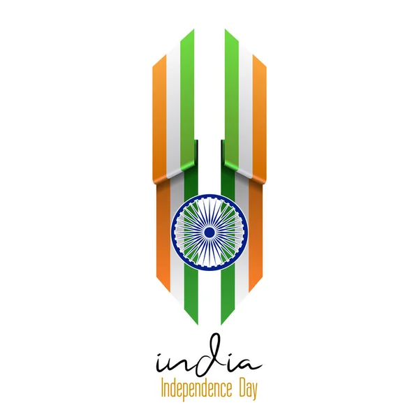 India independencia día diseño gráfico — Vector de stock