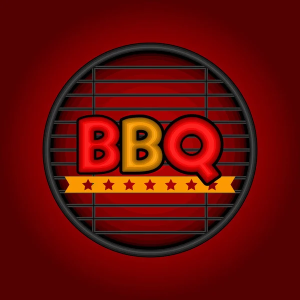 Barbacoa diseño gráfico — Vector de stock