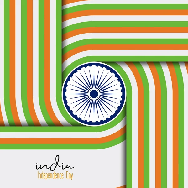 India independencia día diseño gráfico — Vector de stock