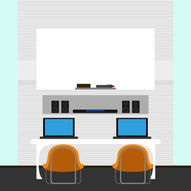 Renkli iş çalışma alanı