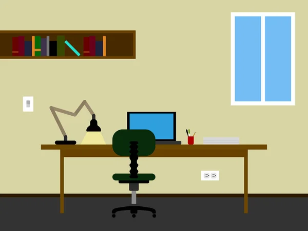 Espace de travail coloré — Image vectorielle