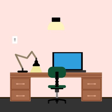 Renkli iş çalışma alanı