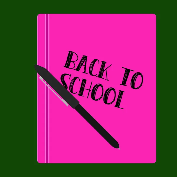 Back to school graphic design — Stock Vector