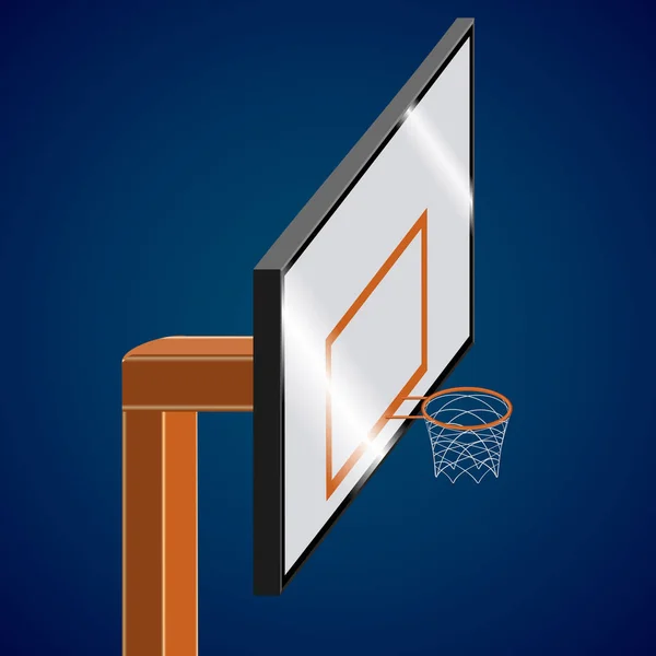 İzole basketbol potası — Stok Vektör