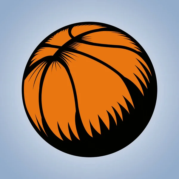 Isolerad basketboll — Stock vektor