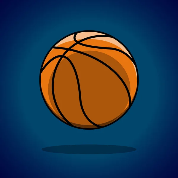 Bola de basquete isolada —  Vetores de Stock