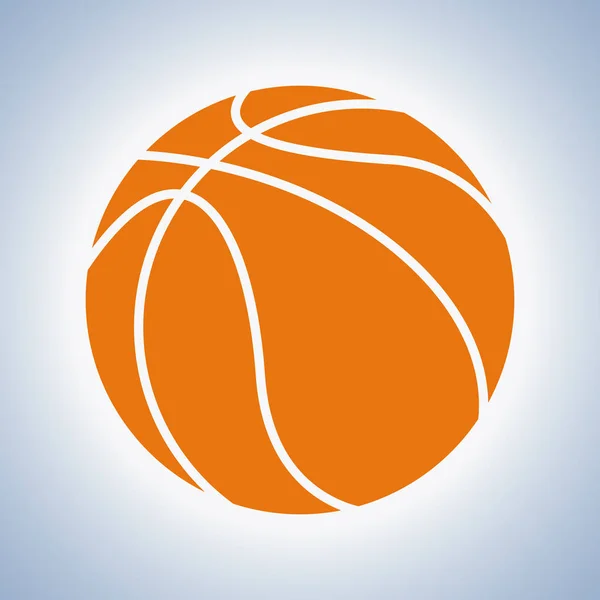 Pallone da basket isolato — Vettoriale Stock