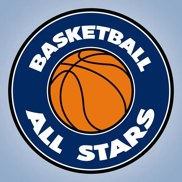 Logo de basket isolé — Image vectorielle
