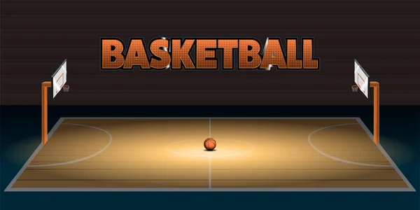 Afiche de baloncesto aislado — Vector de stock